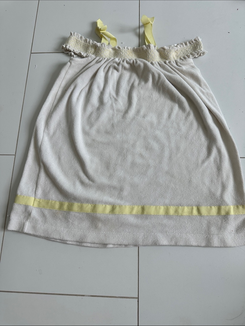 Janie and jack swim cover white yellow girls 6